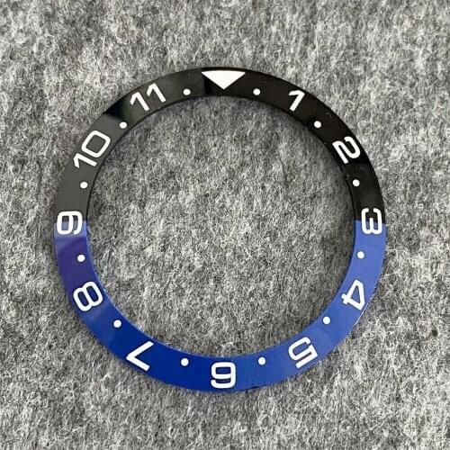 For SUB 40MM Watch Case Modification Repair Accessories 38MM Watch Replacement Ceramic Bezel Insert