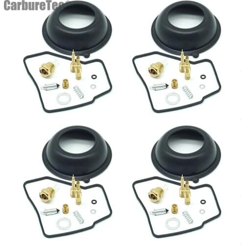 For HONDA VF500F INTERCEPTOR 1984 1985 1986 VF 500 F Carburetor Repair Kit Chamber Gasket Vacuum Diaphragm Float O-ring 4 Sets
