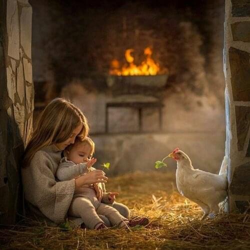 Dpsupr Full 5D DIY Square/Round Diamond Painting"Cock Child"3D Embroidery Cross Stitch Rhinestone Mosaic Home Decor Gift