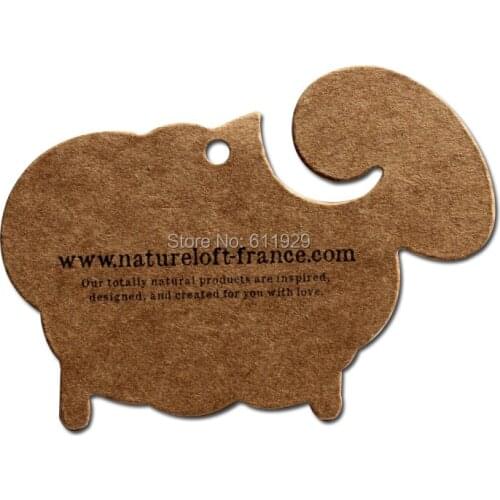 Custom shape cutting kraft paper hang tags/clothing printed paper tags/garment label printing/main label/brand/cardboard tag