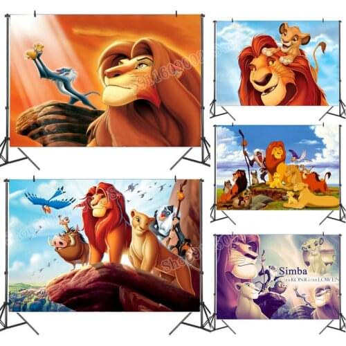 The Lion King Party Backdrop Simba Party Decoration Bachelorette Party Decor Kid Birthday Background Photography Grops Gifts