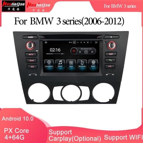 Hualingan For BMW 3 series,6.2 inch Android car multimedia system PX Core 4G internet 64G storage WIFI Carplay