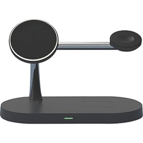 Compact Stand Compatible with Nightstand Mode, with Integrated Cable Slot