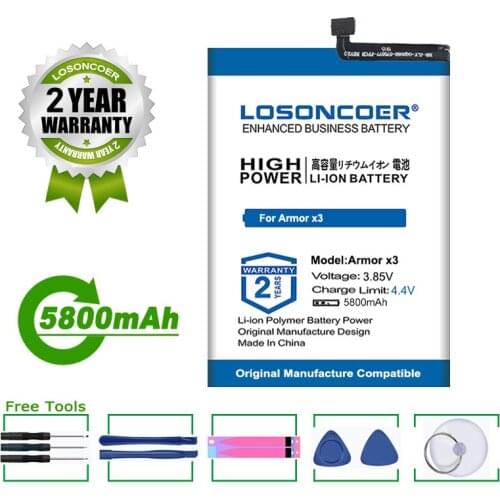 LOSONCOER Ulefone Armor X5 Phone Batteries