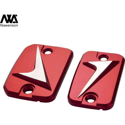Motorcycle Brake Clutch Fluid Tank Cap Front Fluid Reservoir Cover in Pair for Kymco AK550 2017-2018