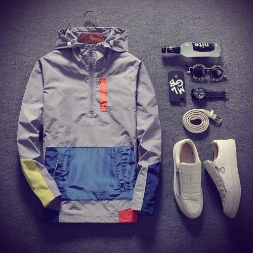 Male Casual Baseball Uniform Jackets Clothing 5Xl Mens Bomber Jackets Fashion Men Anorak Hip Hop Streetwear Hooded Coats