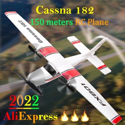 Beginner Electric Airplane RC RTF Epp Foam UAV Remote Control Glider Plane Kit Cassna 182 Aircraf More Battery Increase Fly Time