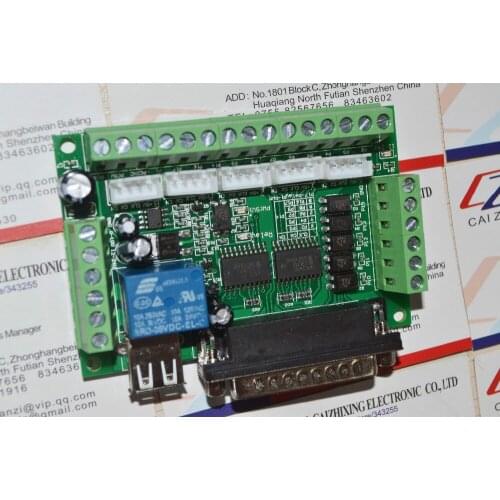 Upgraded 5 Axis CNC Interface Adapter Breakout Board For Stepper Motor Driver Mach3 +USB Cable.We are the manufacturer Technical