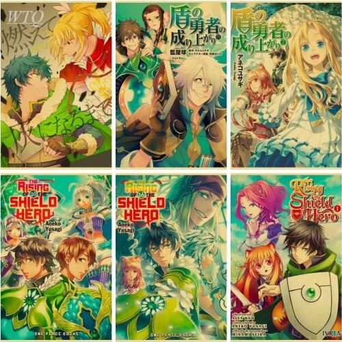 Anime Posters The Rising of The Shield Hero Retro Poster Home Decor Canvas Painting Wall Art Picture Photos for Childrens Room