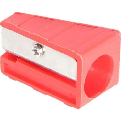 Plastic Billiards Pool Cue Tip Sharpener Corrector Black Red
