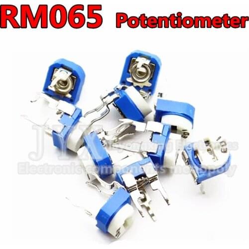20pcs RM065 RM-065 100 200 500 1K 2K 5K 10K 20K 50K 100K 200K 500K 1M ohm Trimpot Trimmer Potentiometer variable resistor