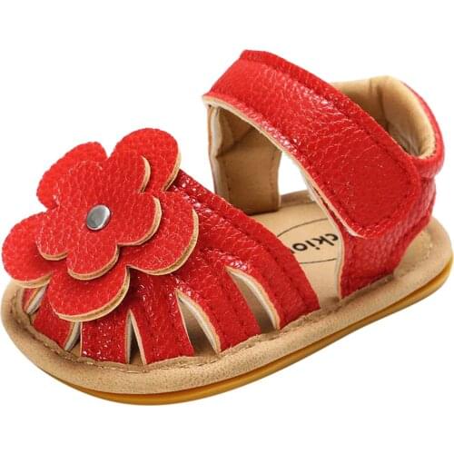 Baby Boys Girls Sandals Soft Non-Slip Rubber Sole Flower Flat Walking Princess Shoes kids Summer Party Princess Soft Beach Shoes