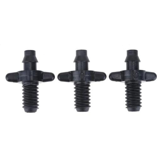 50Pcs 6mm Male Thread Single Barbed 4/7mm PVC Hose Connector for Drip Irrigation Watering Fitting Garden Tools