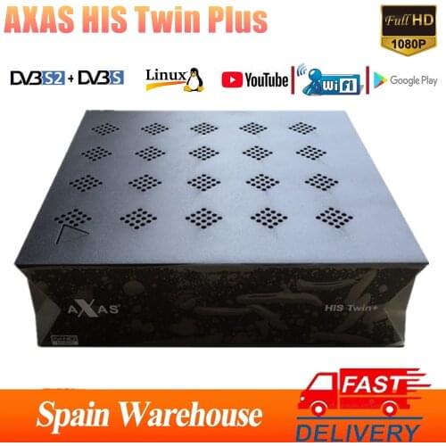 Spain Axas His Twin Plus Satellite Receiver 1080P Twin DVB-S2 Build in WiFi Enigma2 OpenATV 6.X Linux TV box Satellite Receiver