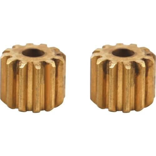 For WPL D12 1/10 RC Car Upgrade Parts 2 Pcs 12T Motor Gear Spare Accessories