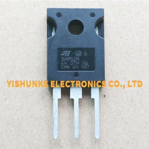 10pcs 34NM60N STW34NM60N TO-247 MOSFET TRANSISTOR 34A 600V