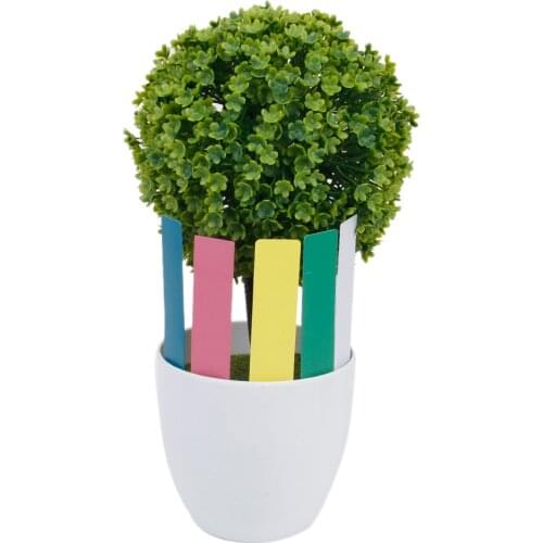 100pcs Thick 4inch Plant Labels Reusable Plastic Long Waterproof Garden Plants Marker Tags - 5 Colors Home Garden Supplies