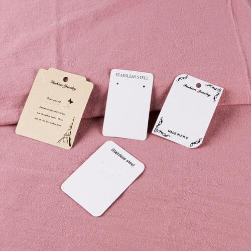 3 Sizes New Arrival Jewelry Necklace Packaging Ring Card 50Pcs/Lot Boutique Earring Studs Ear Drops Display Cards Pendant Acc