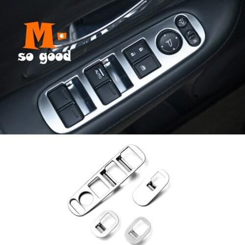 ABS Matte for Honda HRV HR-V VEZEL 2015 2016 2017 Arm Rest Window Switch Panel Cover Trim Frame Bezel Garnish Molding 4pcs 1inch