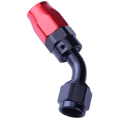 AN 4 6 8 10 12 Oil Fuel Swivel Hose 45 Degree Aluminium Fittings Swivel AN Fittings Adapter Reusable Oil Fuel Fitting Hose End