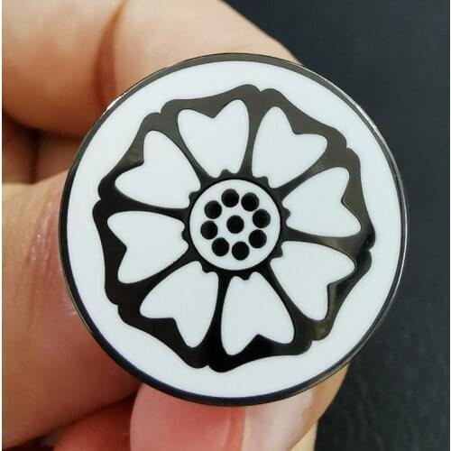 Avatar The Last Airbender White Lotus Brooch Beautiful Flower Decor with Cultural Significance