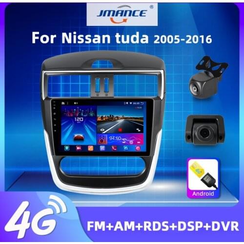 JMANCE DSP Carplay 2G+32G Android 10 4G Car Radio Multimedia audio Player GPS Navigation For Nissan Tiida 2016 no 2 din