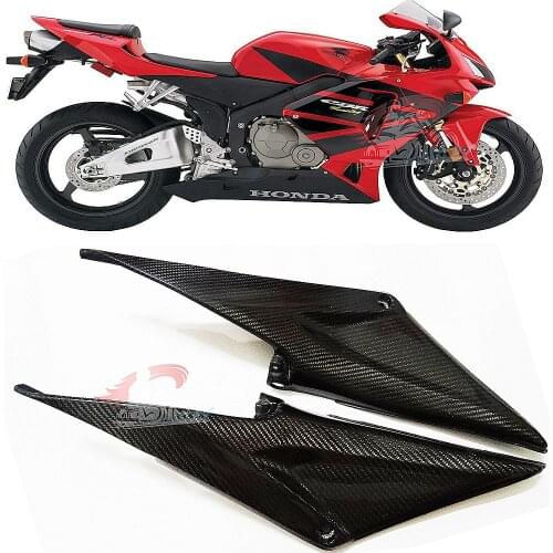 100%Carbon Fiber TANK SIDE FAIRING RIGHT LEFT PANEL COVER For HONDA CBR600RR F5 CBR 600 RR 2005 2006