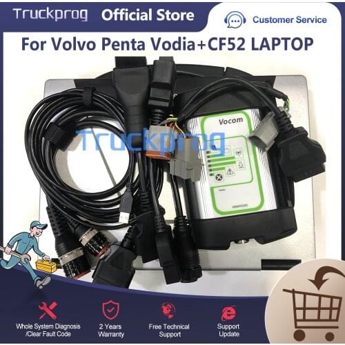 For-Volvo penta vodia diagnostic tool+thoughbook cf53 laptop penta marine engine Industrial Engine truck Diagnosis tool