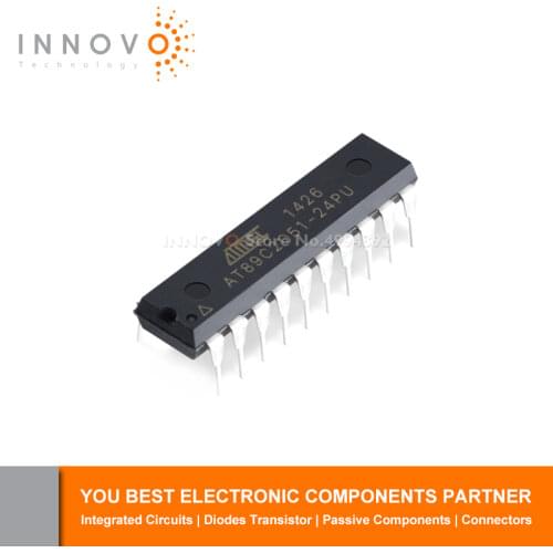 INNOVO 5pcs/lot AT89C2051-24PU AT89C2051-24 AT89C2051 DIP20 Free shipping New original