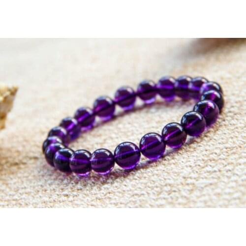 Collection Uruguay Amethyst Bracelet Natural Crystal Bracelet Purple Bracelet Jewelry