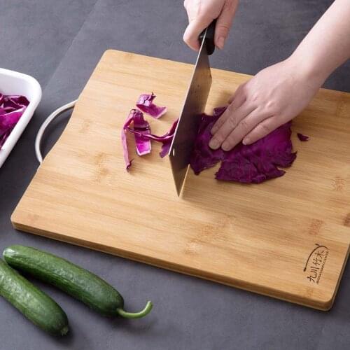 OTHERHOUSE Kitchen Wood Cutting Board Thicken Bamboo Chopping Board Block Cutting Mat Pad Non-slip Chinese Kitchen Tools
