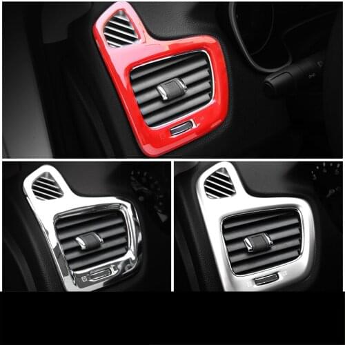 Lsrtw2017 Car Center Console Dashboard Air Vent Outlet Frame Trims for Jeep Compass 2017 2018 2019 2020 2021 Accessories Auto