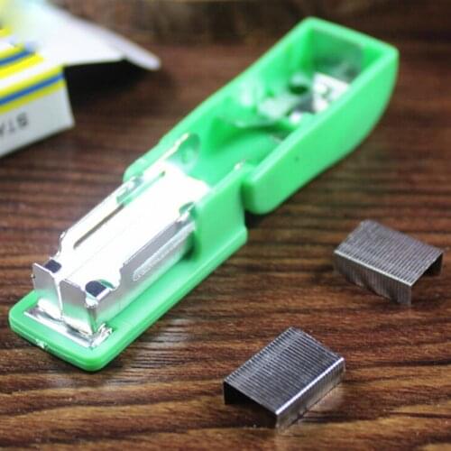 Mini Corchetera Binder Mini Stapler Set Kawaii Stapler Stationary with 50pcs Staples Plastic