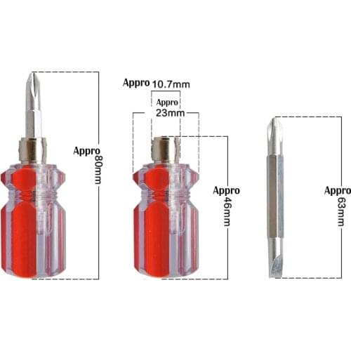 Multitool Phillips Flat Tip Torx Screwdriver For DIY Repair Tools Bit Holder Mini Bidirectional Interchangeable Head Screwdriver