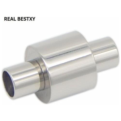 REAL BESTXY 10pcs/lot Stainless Steel Strong Magnetic Clasps Fit Leather Cord Bracelets DIY Jewelry Making