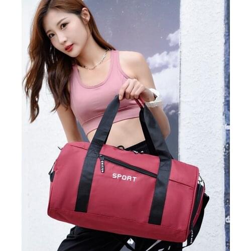 2021 new fashion travel bag Large capacity shoulder bags for women Oxford cloth waterproof female yoga bags