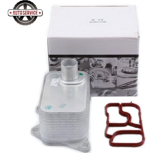 NEW 06J 117 021 J Aluminium Engine Oil Radiator Cooler For VW Golf MK6 Passat Jetta Tiguan Audi A4 Q3 Q5 Skoda Seat V15-60-6020