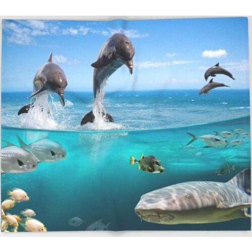 Marine Wildlife Throw Blanket Portable Soft Bedspread Home Decoration Microfiber Flannel Blankets for Beds