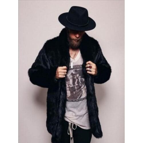 Autumn black faux mink leather jacket mens winter thicken warm short fur leather coat men jackets jaqueta de couro fashion B50