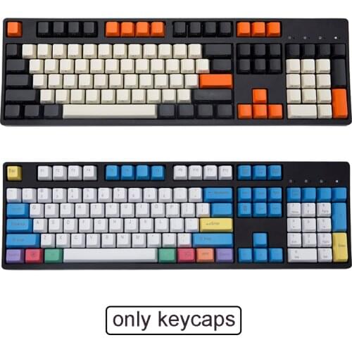 PBT Keycap 104 Key Laser Engraving Gauss Milk Green Earl Red Big Carbon King Free Dolch For Cherry MX switch Mechanical Keyboard