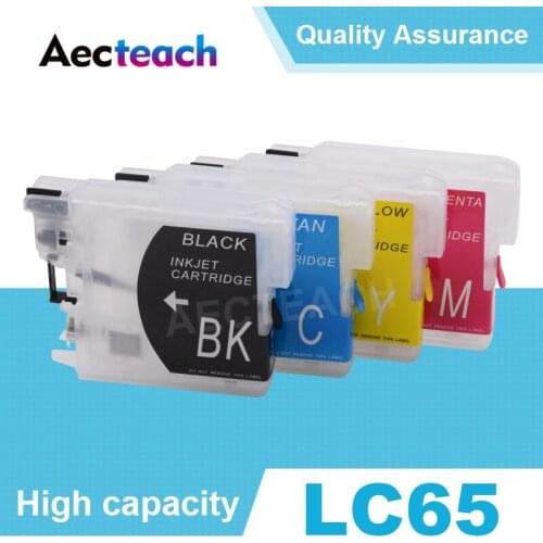 Aecteach Empty Printer Ink Cartridges For Brother LC65 XL LC 11 16 38 61 65 67 980 990 1100 MFC-250C 255CW 257CW J270W 290C