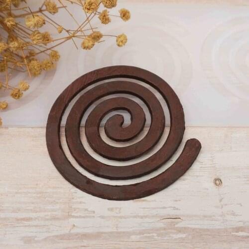 Mosquito-repellent incense Shape Silicone Chocolate Mold Swirls Circle Shape Decorating Transfer Sheet Mould Cake Top Decotation