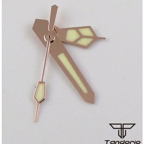 Rose Gold Replacement Parts Watch Hand Needles for NH35A NH36A Movement Luminous