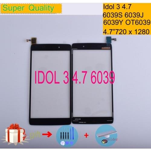 For Alcatel One Touch Idol 3 6039 6039S 6039J 6039Y OT6039 OT-6039 Touch Screen Panel Sensor Digitizer Front Glass Touchscreen