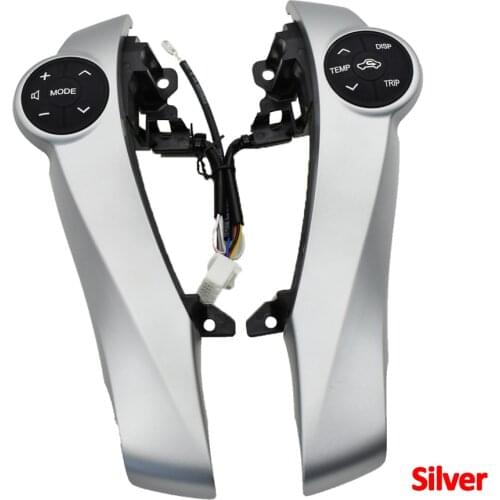 Silver/ Piano black steering wheel control buttons for Prius / Prius C / Aqua Car-styling buttons
