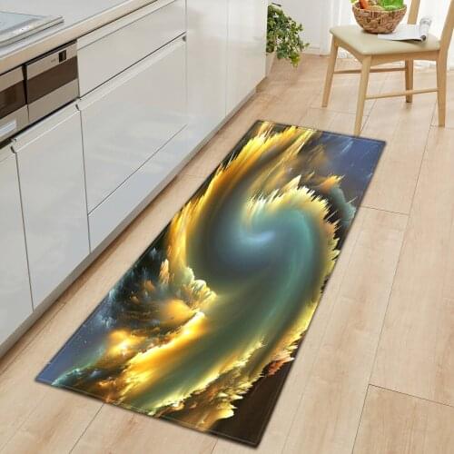 Thregost Europe Print Bathroom Rug Microfibre Bath Mat Water Absorption Toilet Bath Rug Kitchen Hallway Bedroom Carpet for Floor