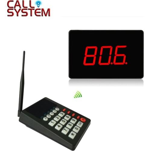 High quality fast food service Queue management system 1keyboard+1display