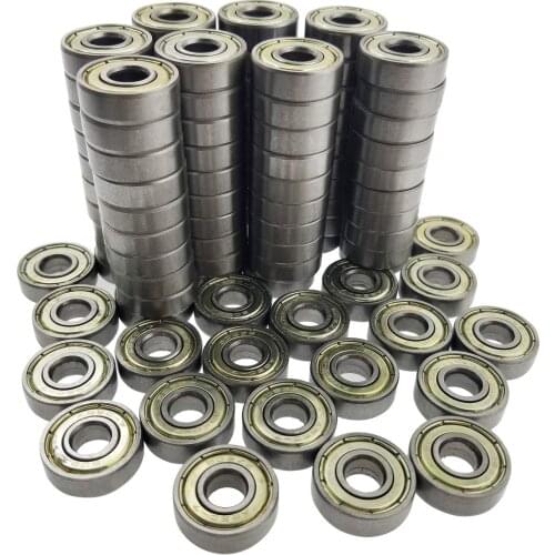 100 PCS 608 ZZ Skateboard Bearings, Double Shielded,8x22x7 Miniature Ball Bearings(Pack of 100)