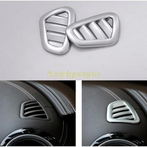 2pcs Car Front Dashboard Air Vent outlet of air conditioner Trims frame sticker For Mercedes Benz E class W213 2016