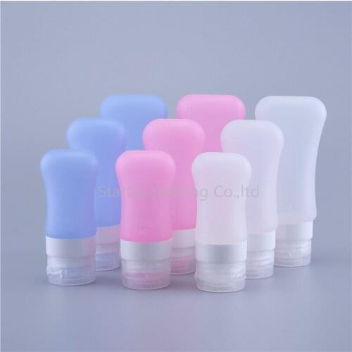 500pcs/lot Empty Silicone Travel Packing Press Bottle for Lotion Shampoo Container outdoor traveling jar bottle 37ml 60ml 89ml